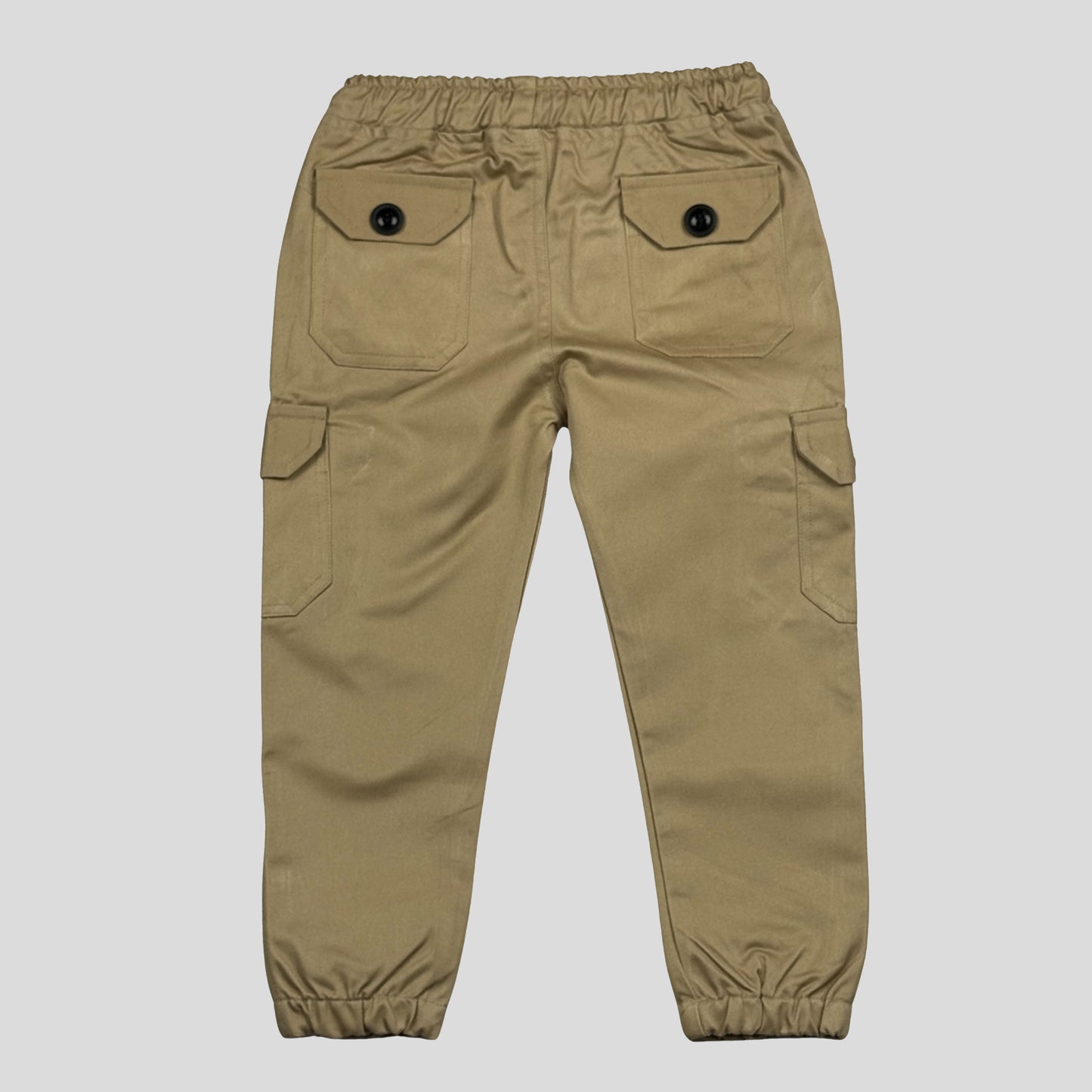 Cream Kids 6-Pocket Cargo Pant (Ages 2-16 Years) – 100% Cotton