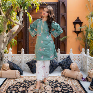 Embroidered Cotton Suit – Mehtab for girls — Rangooz