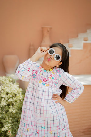 Embroidered Cotton Frock for girls — Rangooz