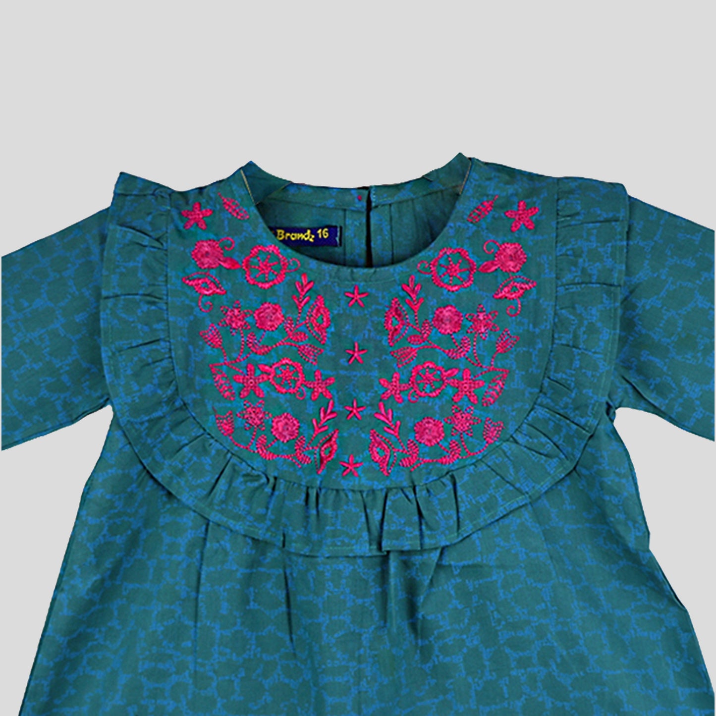 Elegant Sea Green Frock for Girls | Soft & Stylish