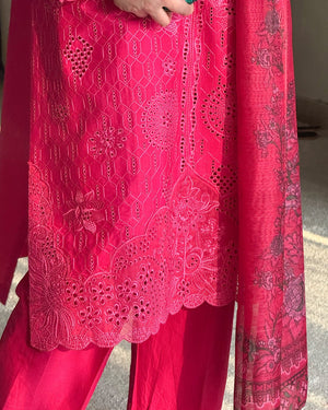 Embroidered Cotton Suit – Aabroo for women — Rangooz