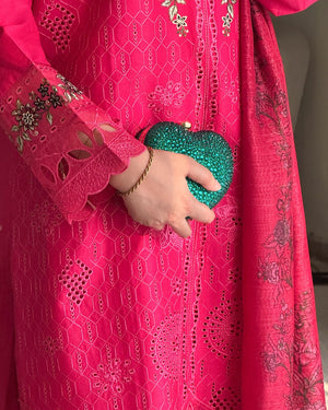 Embroidered Cotton Suit – Aabroo for women — Rangooz