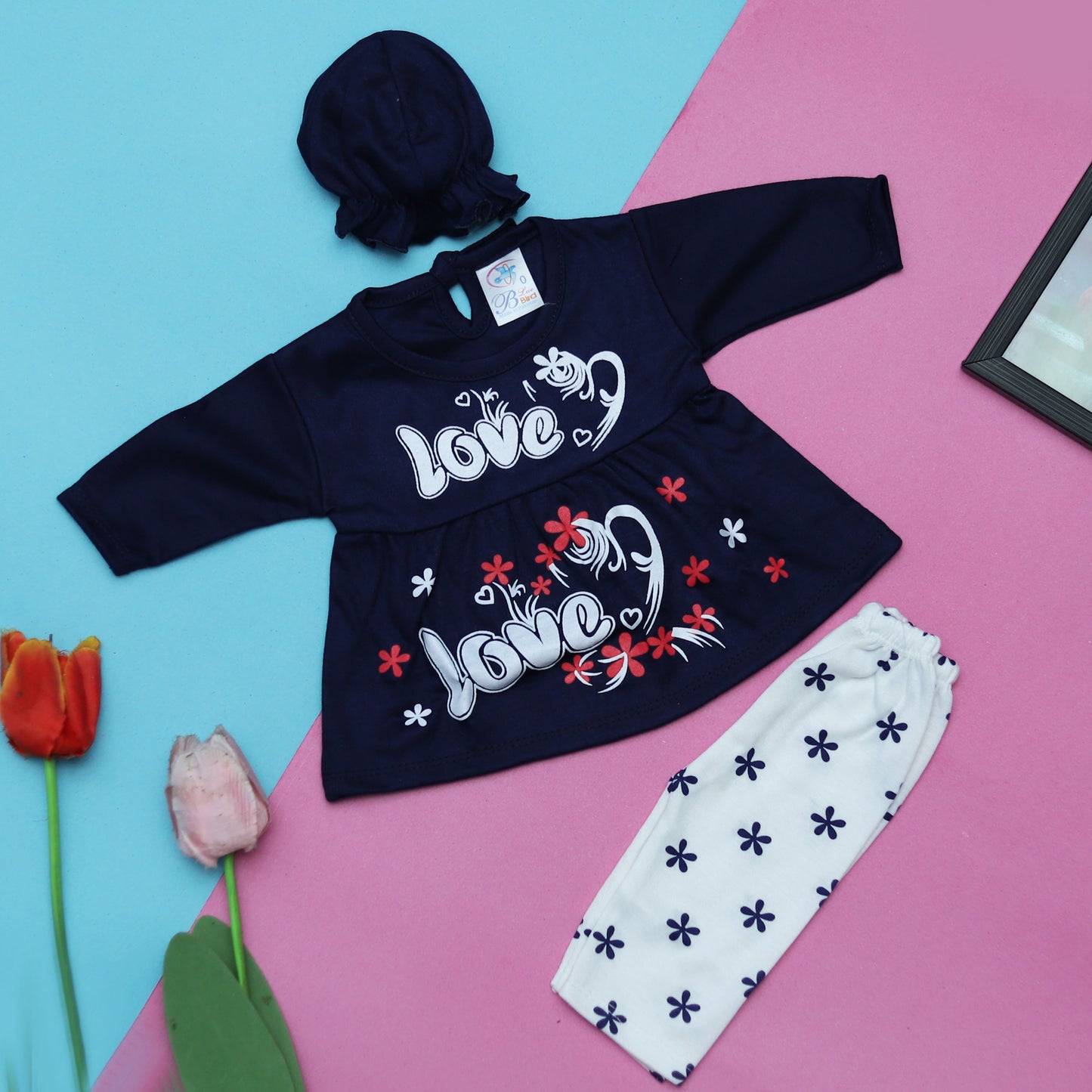 Love Baby Typpography 3 Piece Set