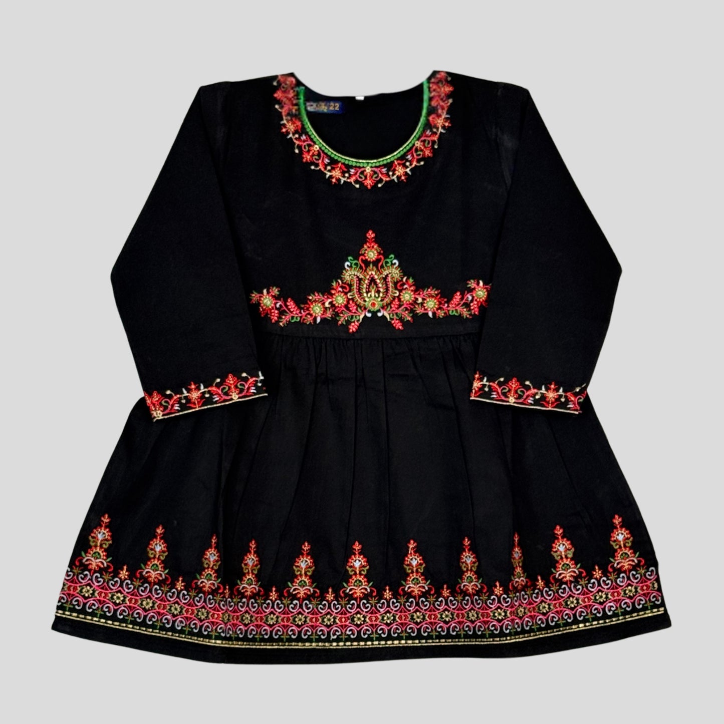 Black Frock Cord Set (4 to 11 Years)