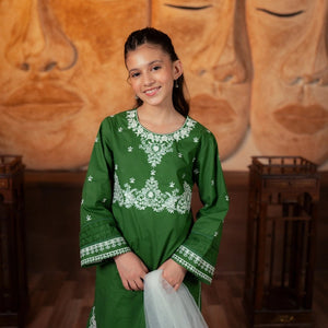 Embroidered Cotton Suit – Zaitoon for girls — Rangooz