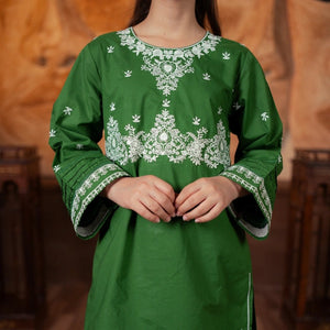 Embroidered Cotton Suit – Zaitoon for girls — Rangooz
