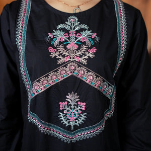 Embroidered Cotton Suit – Neelam for girls — Rangooz