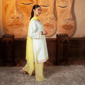 Embroidered Cotton Suit – Kehkashaan for girls — Rangooz