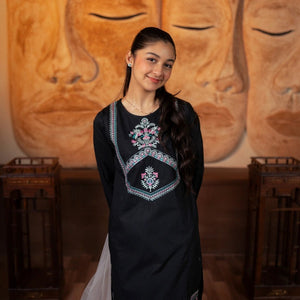 Embroidered Cotton Suit – Neelam for girls — Rangooz
