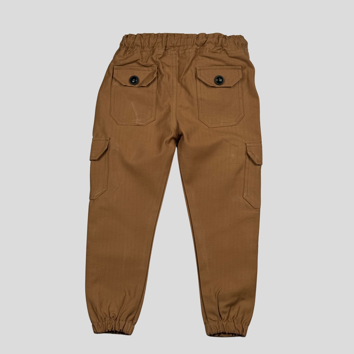 Brown Kids 6-Pocket Cargo Pant (Ages 2-16 Years) – 100% Cotton