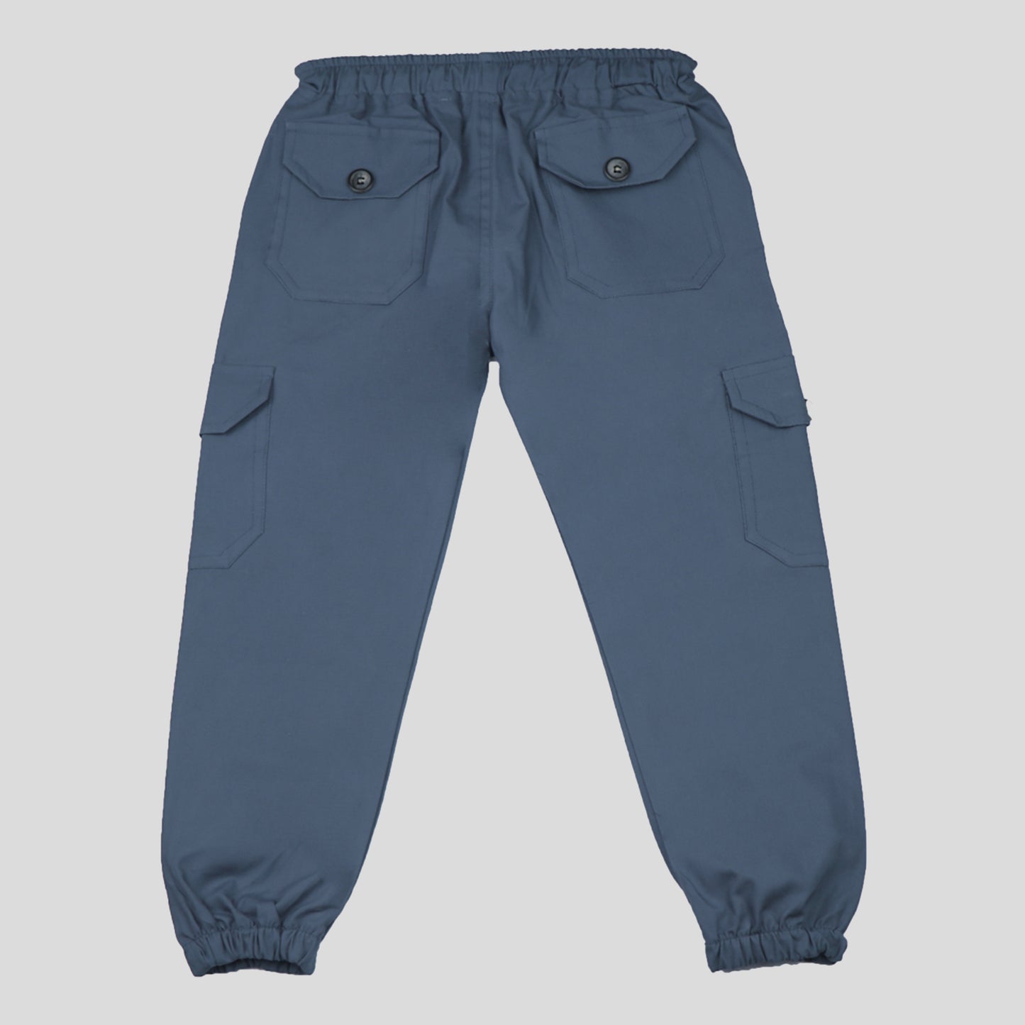 Light Blue Kids 6-Pocket Cargo Pant (Ages 2-16 Years) – 100% Cotton