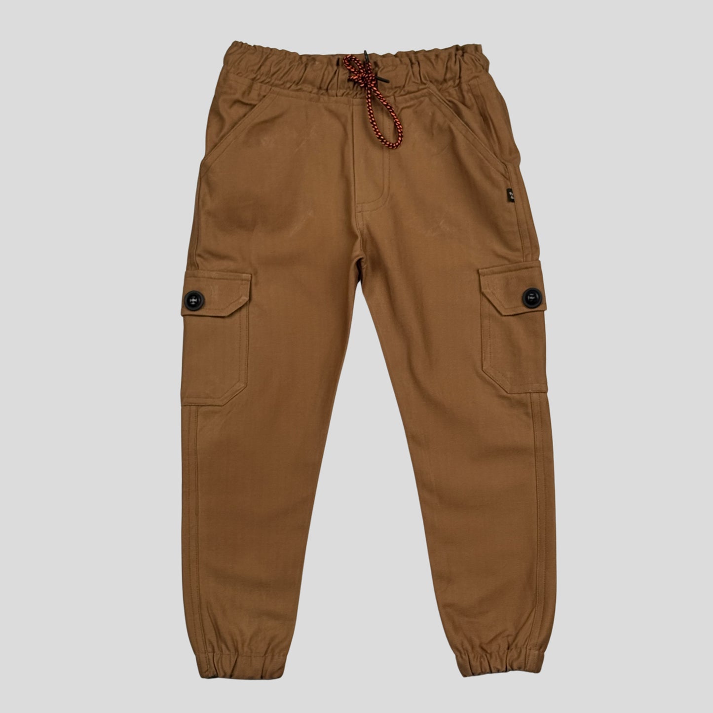 Brown Kids 6-Pocket Cargo Pant (Ages 2-16 Years) – 100% Cotton