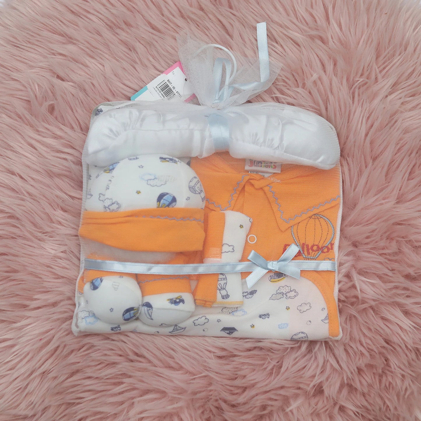 7 PC Gift Set For New Born In Multi-Colors
