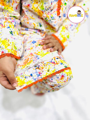 Multicolor Printed Cord Set for girls (1.5-5 years) – 100% Cotton — Rangooz