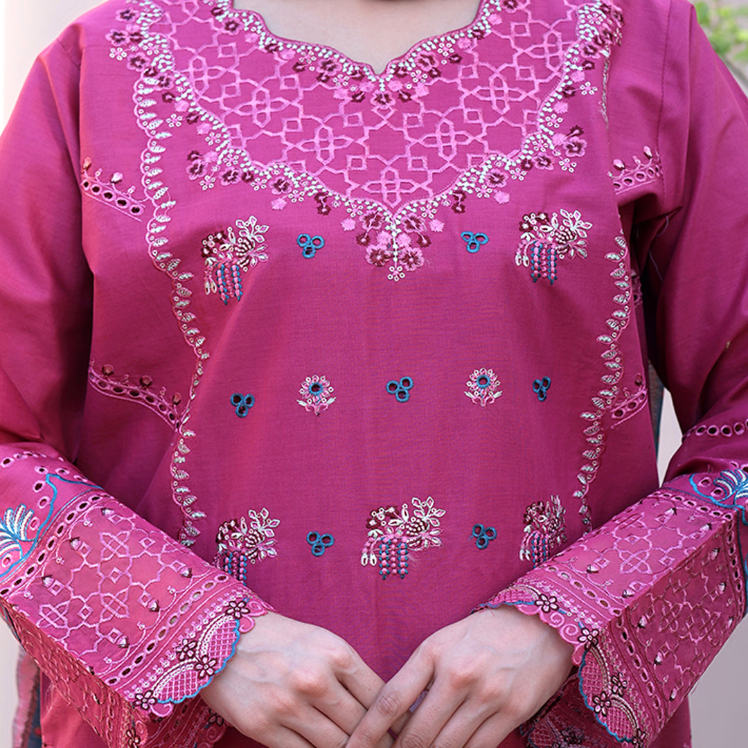 Embroidered Cotton Suit – Zara