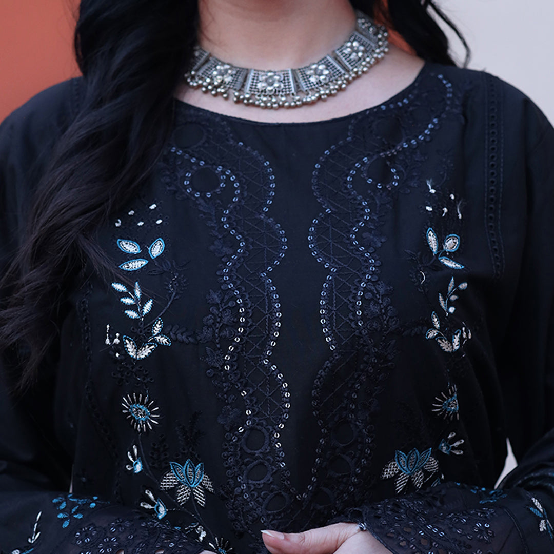 Embroidered Cotton Suit – Layla