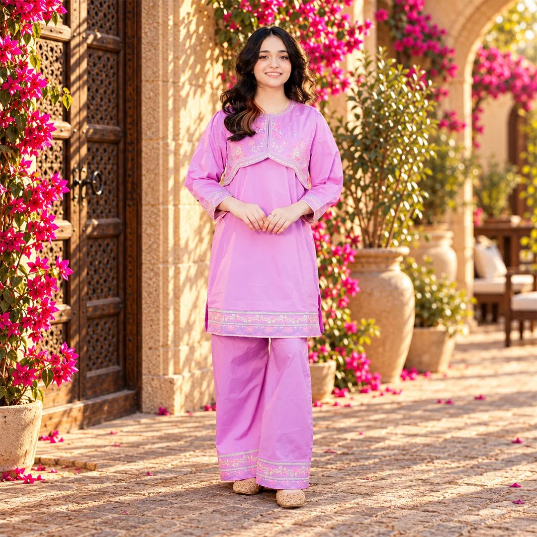 Embroidered Cotton Suit – Kashish