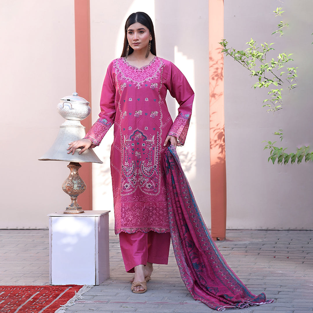 Embroidered Cotton Suit – Zara