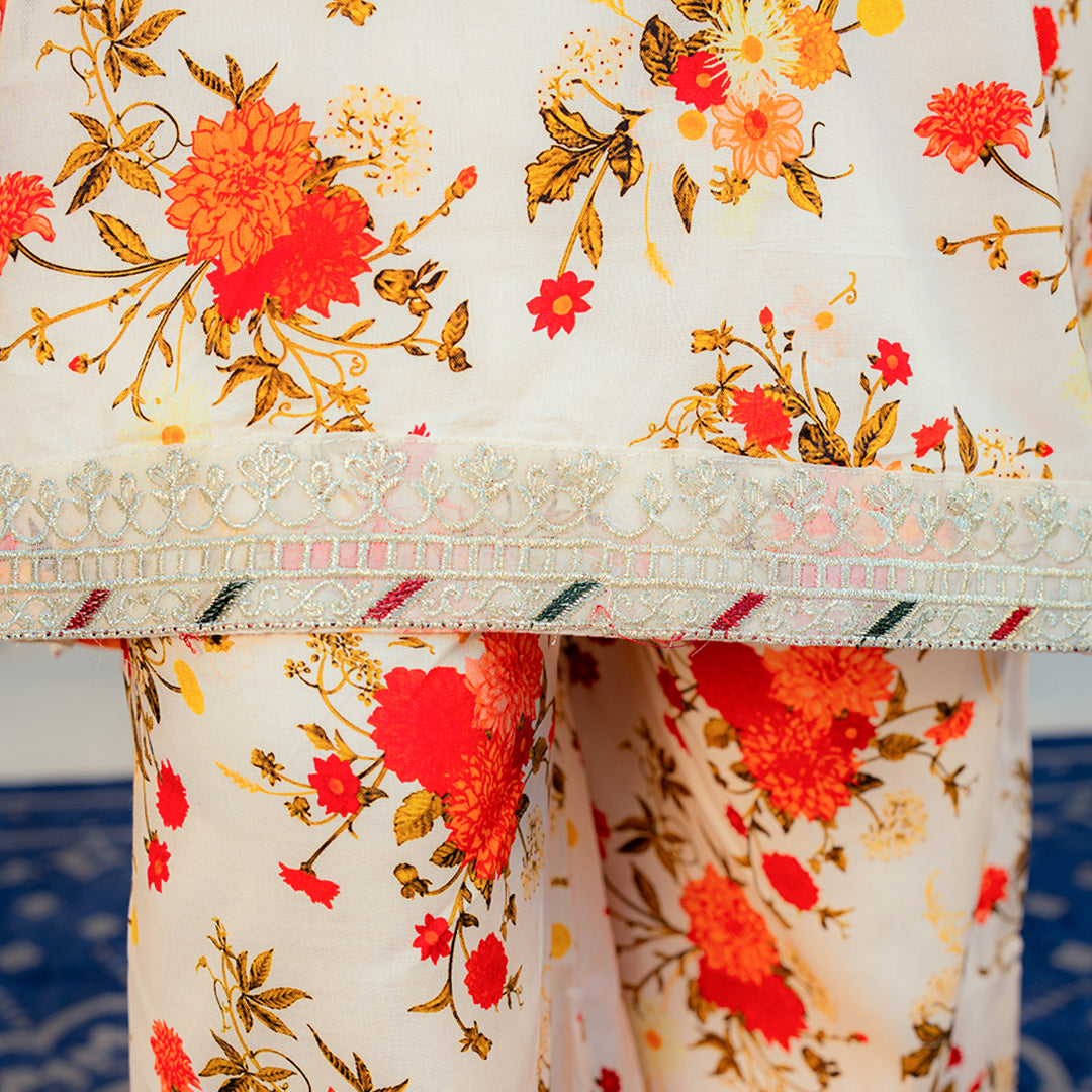 Printed Cotton Suit – Kiran