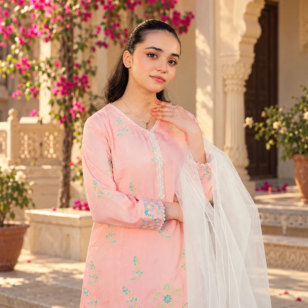 Embroidered  Cotton Suit –Shafaq