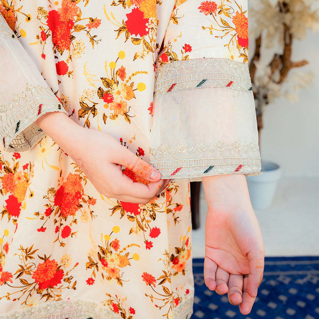Printed Cotton Suit – Kiran
