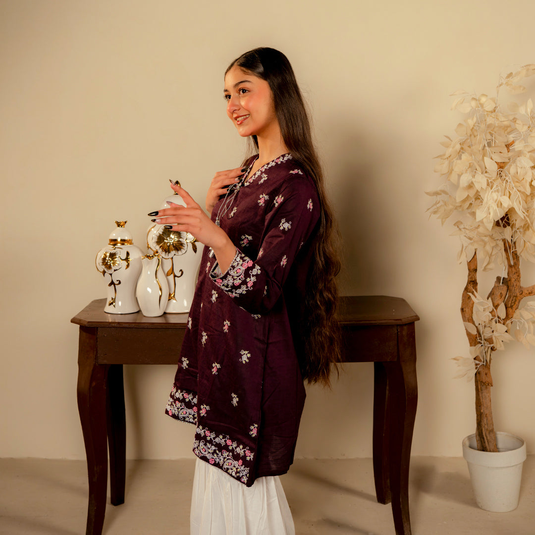Embroidered  Cotton Lawn Suit –Nayab