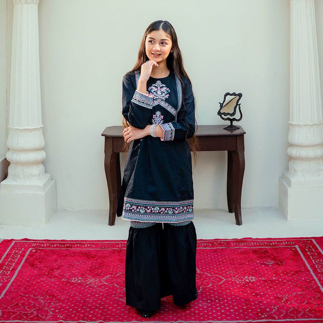Embroidered  Cotton Suit –Neelam