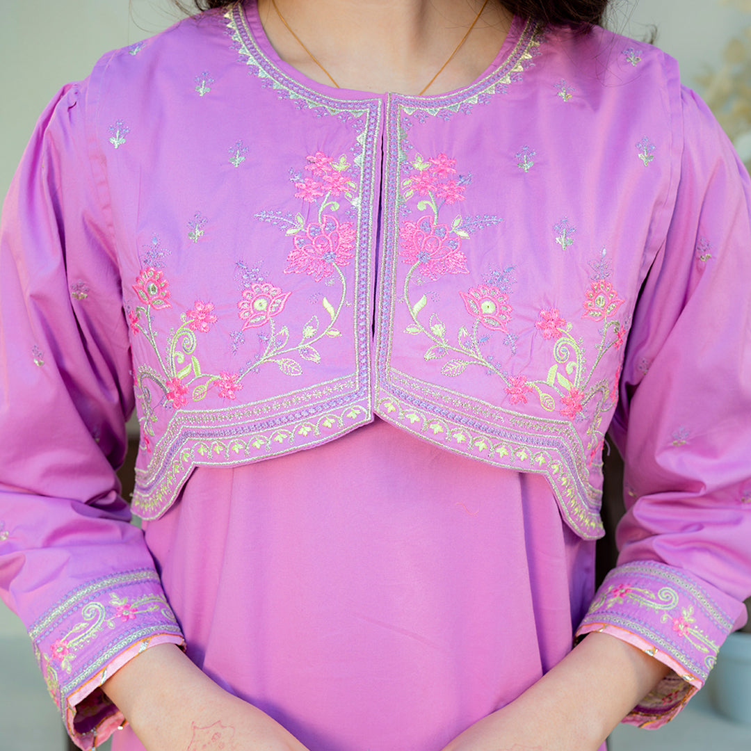 Embroidered Cotton Suit – Kashish