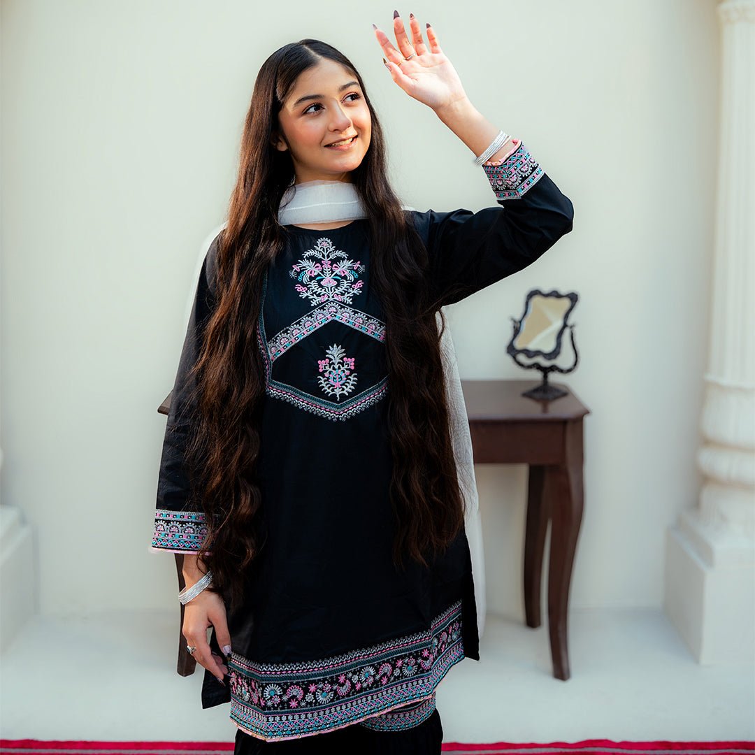 Embroidered  Cotton Suit –Neelam