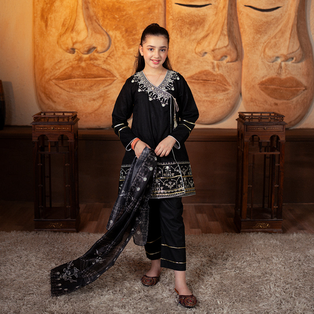 Embroidered  Cotton lawn Suit –Afsoon