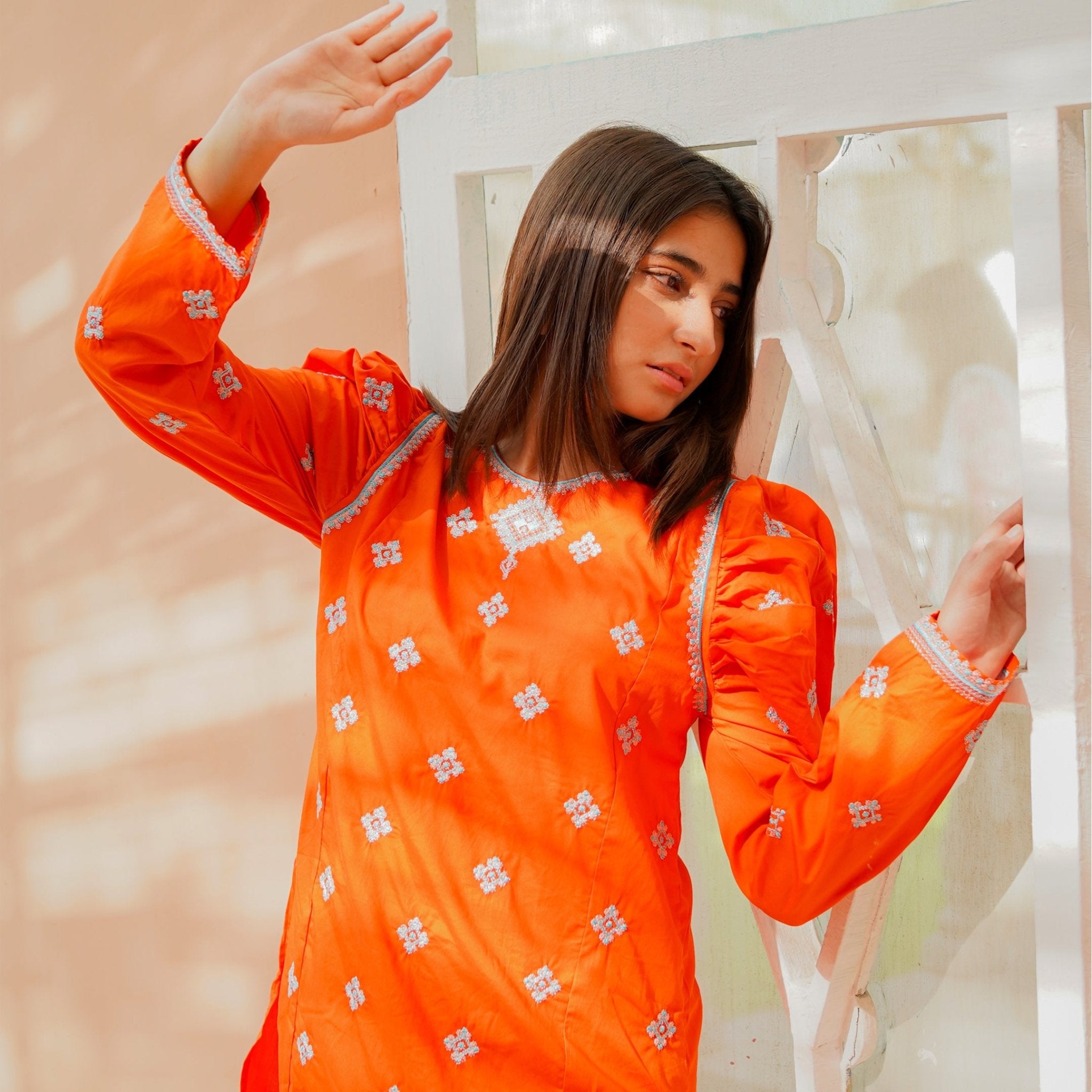 Apricot 2 PC Cotton Suit for girls — Rangooz