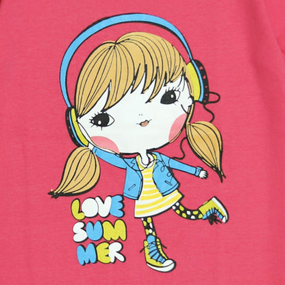 Cute Summer Tees for Toddler Girls – Rabbit & Doll Prints