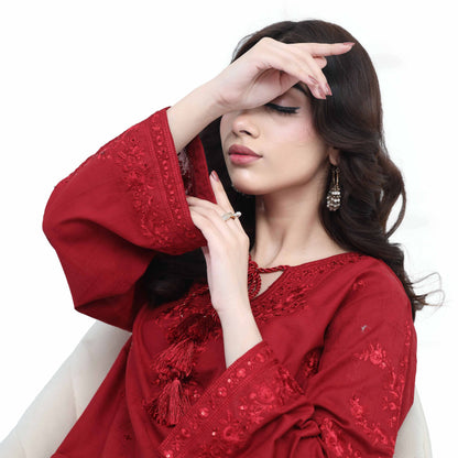 Alara – Embroidered Jacquard Set