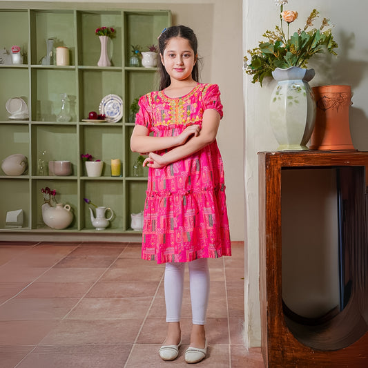 ColorWhirl – Girls’ Embroidered Top Only