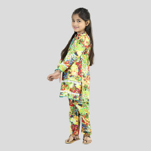 Multicolor Printed Cord Set for girls (1.5-5 years) – 100% Cotton — Rangooz