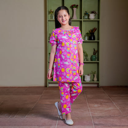Summer Bloom 2-Piece Lawn Co-ord Set