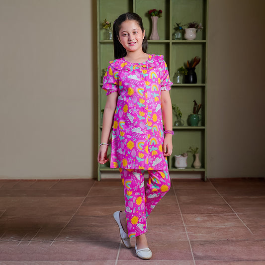 Summer Bloom 2-Piece Lawn Co-ord Set