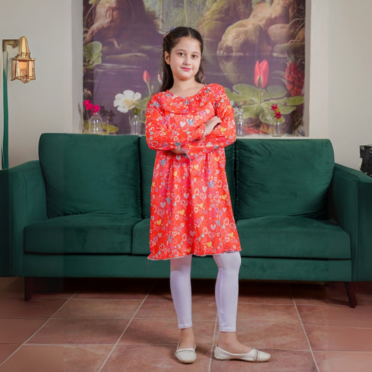 HeartPop – Lawn Frock for Girls