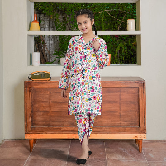 Stylish 2 Pc Digital Print Outfit