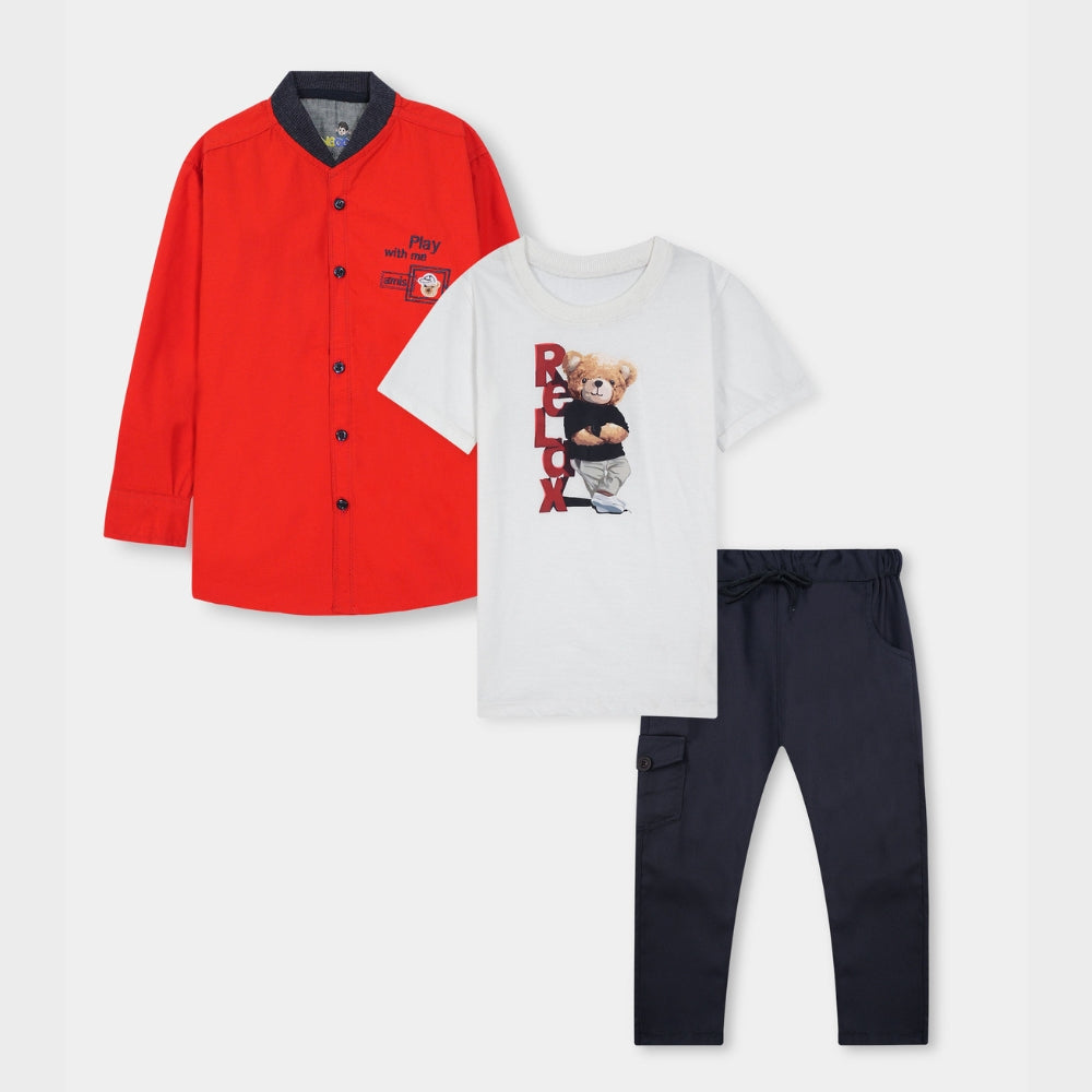 Gold Trend Play With Me Writing Quote Boys Toddler Set (3 Piece)