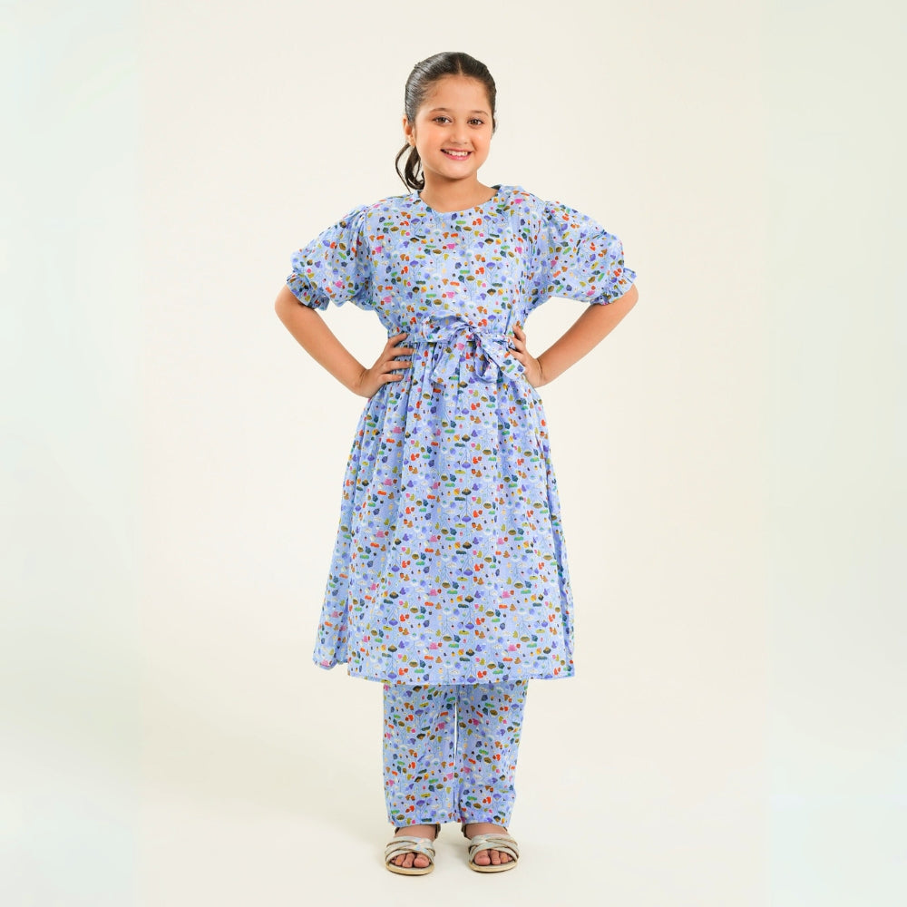 Cloudy Sky Frock set