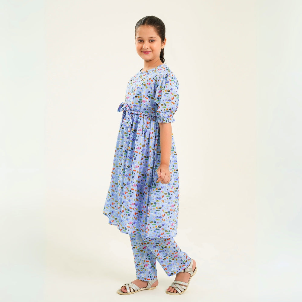 Cloudy Sky Frock set