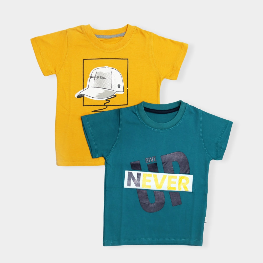 Pack of 2 Boys Cotton T-Shirts