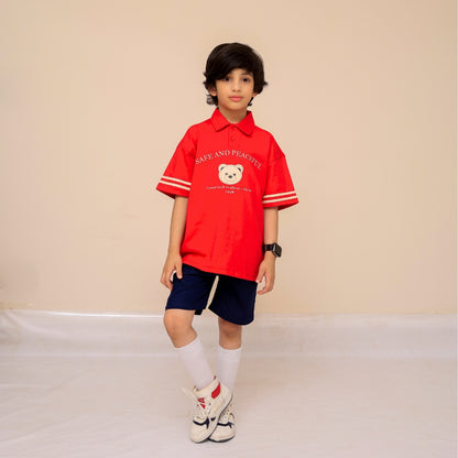 Printed Polo T-Shirt Pack for Toddler Boys – Casual Wear