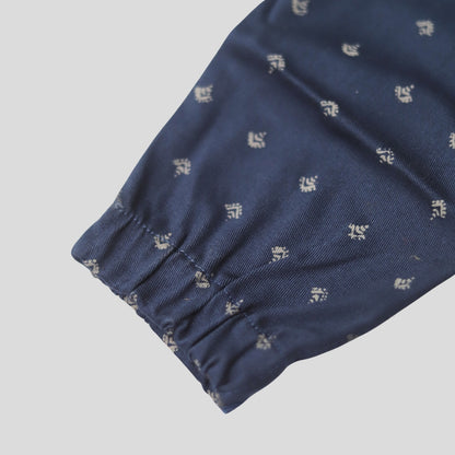 Navy Blue Print Kids 4-Pocket Cargo Pant (Ages 2-8 Years) – 100% Cotton