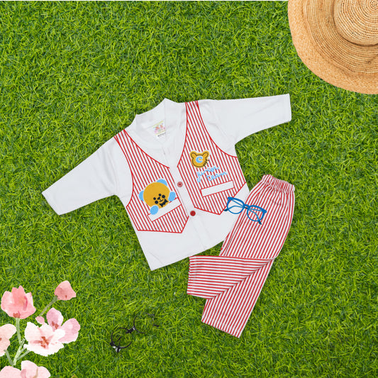 Vestcoat Style Baby Suit