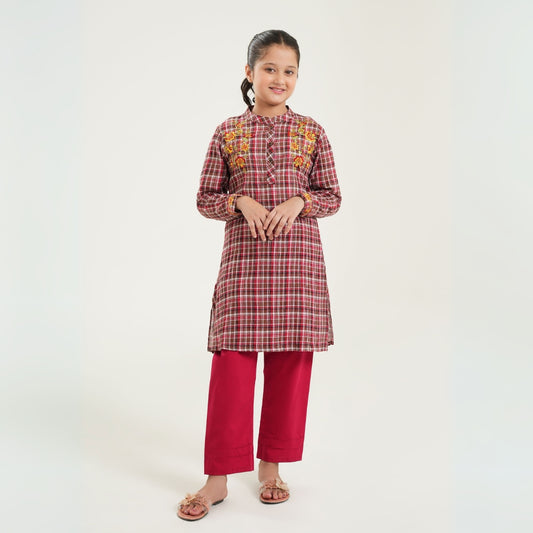 Trendy Pret Cotton Outfit for Girls