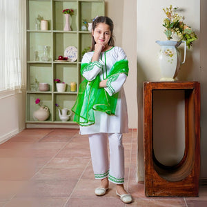 The Patriot Pret – Fine Embroidery, Cotton Comfort for girls — Rangooz