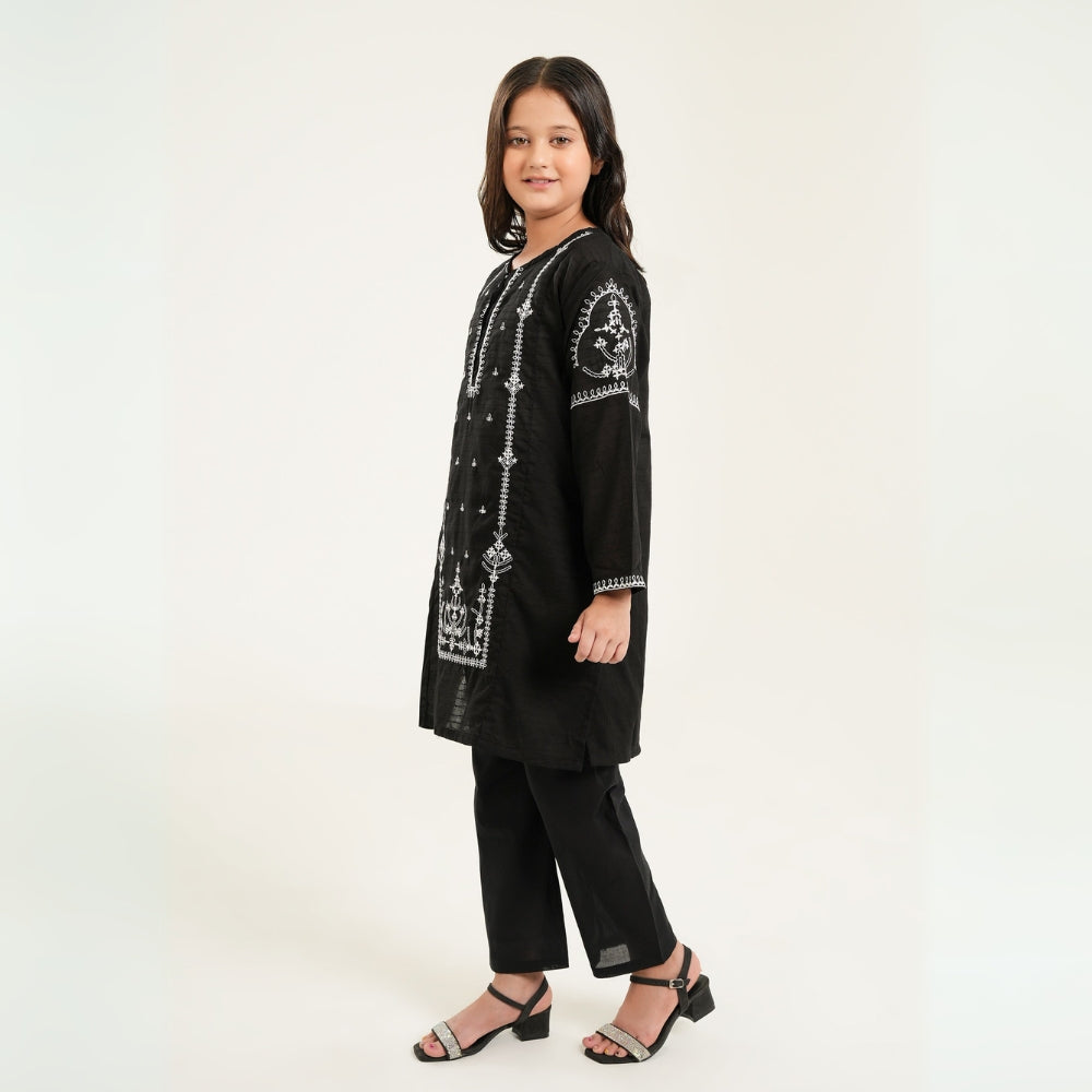 Baby Girls Summer Embroidered Lawn Outfit