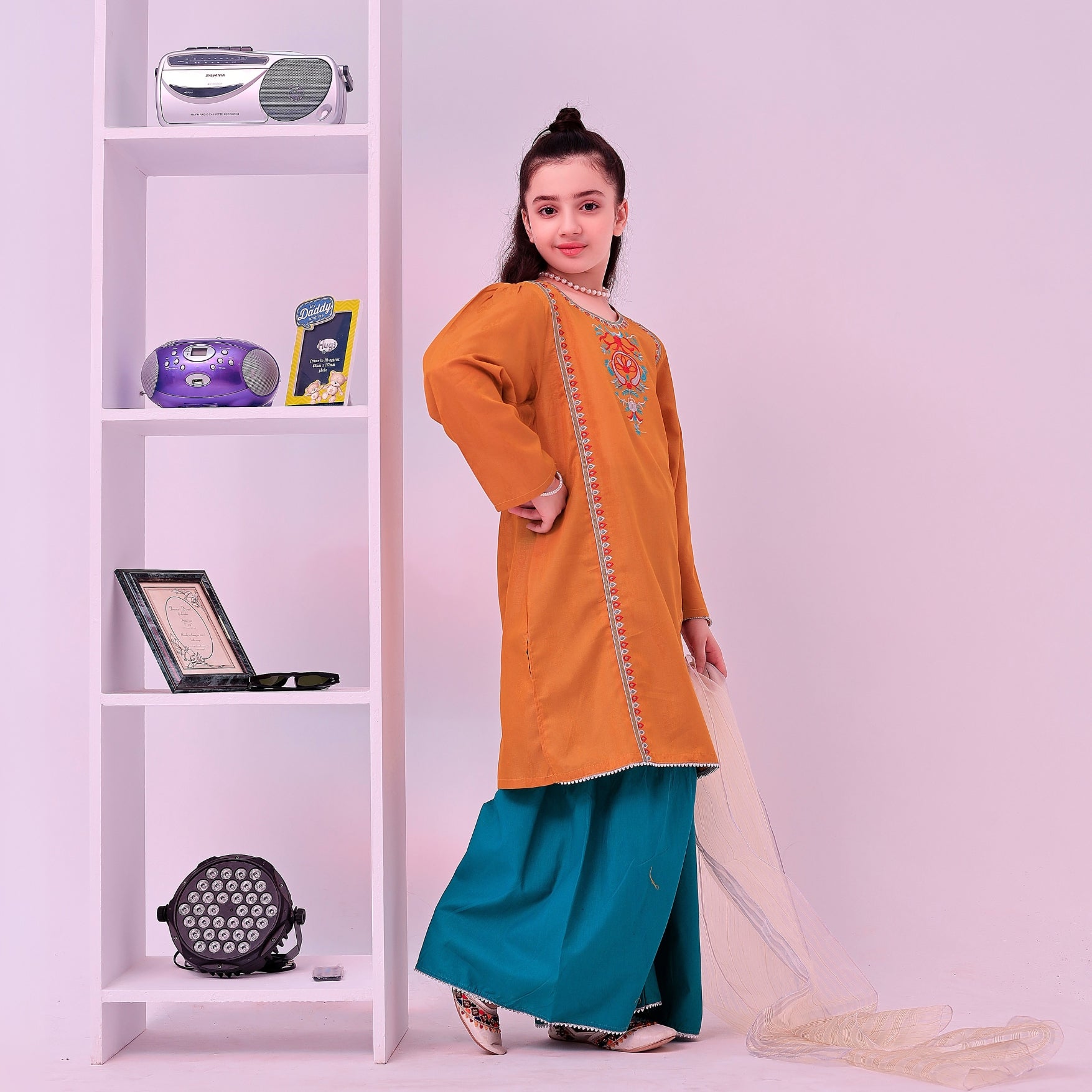 Roohi Mustard - Cotton Lawn  3 pc